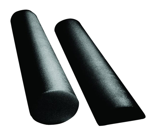 CanDo® Foam Roller - Black Composite - Extra Firm