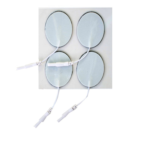 1.5 in. x 2.5 in. Oval - White Foam Top Electrodes Case of 20 (4/pk)