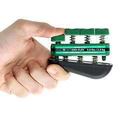 CanDo® Digi-Flex hand exerciser - Green, medium - Finger (5.0 lbs.) / hand (16.0 lbs.)