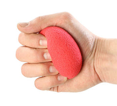 CanDo® Memory Foam Squeeze Ball - 2.5 in. diameter - Red, easy