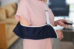 Deluxe Arm Sling - Blue Contact Closure
