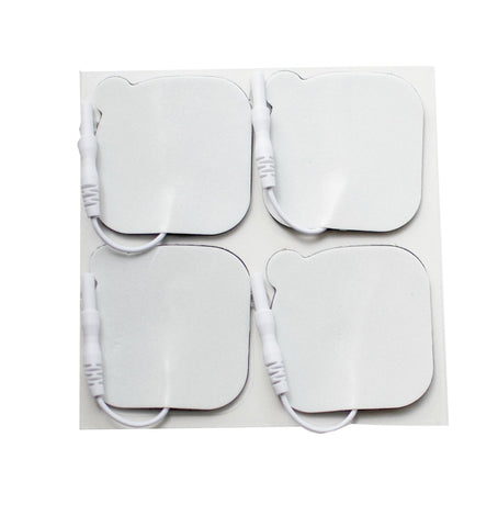 2 in. x 2 in. Square - White Foam Top Electrodes Case of 20 (4/pk)