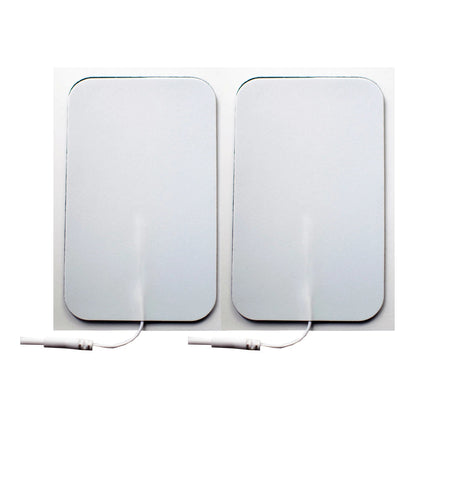 3 in. x 5 in. Rectangle - White Foam Top Electrodes Case of 20 (2/pk)