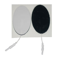 2 in. x 3.5 in. Oval - White Foam Top Electrodes Case of 20 (4/pk)