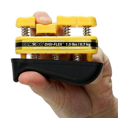 CanDo® Digi-Flex hand exerciser - Yellow, x-light - Finger (1.5 lbs.) / hand (5.0 lbs.)