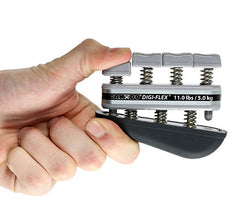 CanDo® Digi-Flex hand exerciser - Silver, xx-heavy - Finger (11.0 lbs.) / hand (38.0 lbs.)