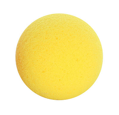 CanDo® Memory Foam Squeeze Ball - 2.5 in. diameter - Yellow, x-easy