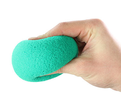 CanDo® Memory Foam Squeeze Ball - 2.5 in. diameter - Green, medium, dozen