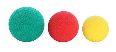 CanDo® Memory Foam Squeeze Ball - 3-piece sets (yellow, red, green), dozen
