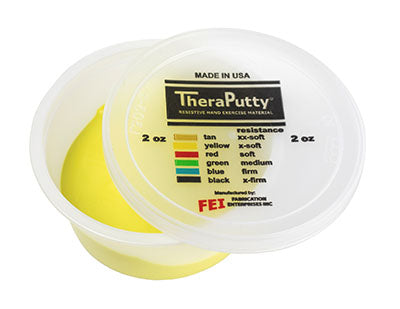 CanDo® Theraputty Exercise Material - 2 oz - Yellow - X-soft