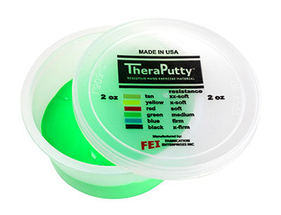 CanDo® Theraputty Exercise Material - 2 oz - Green - Medium