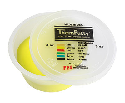 CanDo Antimicrobial Theraputty Exercise Material 3 oz Yellow X soft