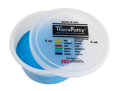 CanDo® Theraputty Exercise Material - 3 oz - Blue - Firm