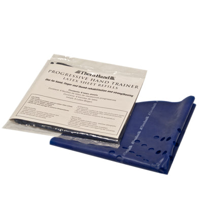 TheraBand® Progressive Hand Trainer - 6 refills - Blue, heavy