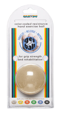 CanDo® Gel Squeeze Ball - Standard Circular - Tan - XX-Light