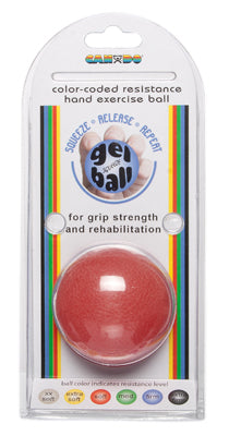 CanDo® Gel Squeeze Ball - Standard Circular - Red - Light