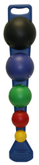 MVP Balance System, 5-Ball Set with Wall Rack (1 each: yellow, red, green, blue, black)