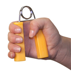 CanDo® Ergonomic Hand Grip, Pair - Yellow, x-light - 3 Lbs.