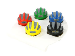 CanDo® Digi-Squeeze hand exerciser - Medium - set of 5 pieces (yellow through black), with rack