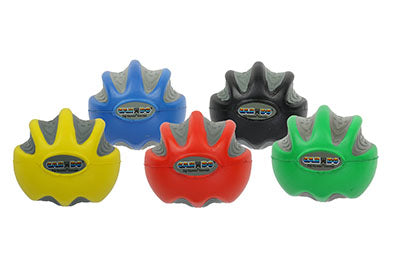 CanDo® Digi-Squeeze hand exerciser - Large - set of 5 pieces (yellow through black), no rack