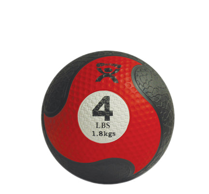 CanDo® Firm Medicine Ball - 8 in. Diameter - Red - 4 lb.
