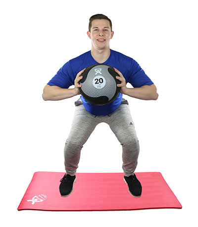 CanDo® Firm Medicine Ball - 11 in. Diameter - Silver - 20 lb.