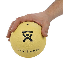 CanDo® Soft Pliable Medicine Ball - 5 in. Diameter - Tan - 1 lb.