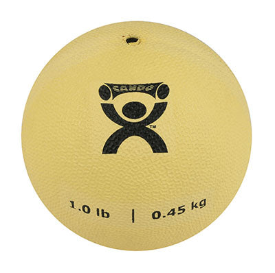 CanDo® Soft Pliable Medicine Ball - 5 in. Diameter - Tan - 1 lb.