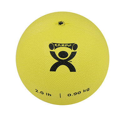 CanDo® Soft Pliable Medicine Ball - 5 in. Diameter - Yellow - 2 lb.
