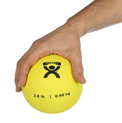 CanDo® Soft Pliable Medicine Ball - 5 in. Diameter - Yellow - 2 lb.
