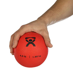 CanDo® Soft Pliable Medicine Ball - 5 in. Diameter - Red - 4 lb.