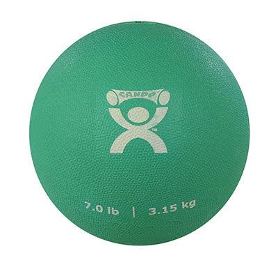 CanDo® Soft Pliable Medicine Ball - 7 in. Diameter - Green - 7 lb.