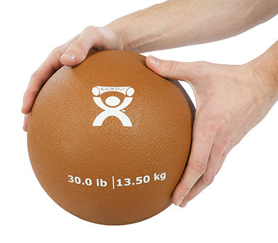 CanDo® Soft Pliable Medicine Ball - 9 in. Diameter - Gold - 30 lb.