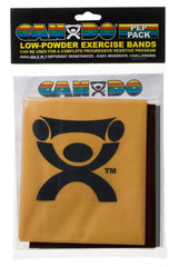 CanDoå¨-low-powder-exercise-band-pep-pack---challenging-with-black-silver-and-gold-band