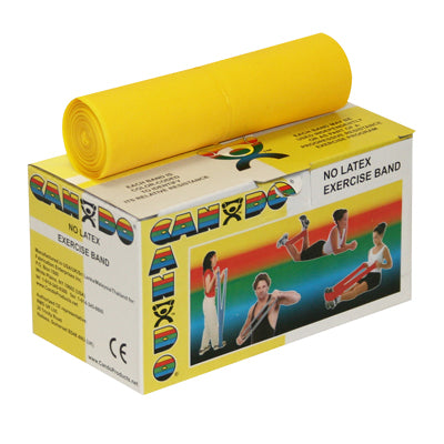 CanDo® Latex Free Exercise Band - 6 yard roll - Yellow - x-light