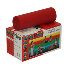 CanDo® Latex Free Exercise Band - 6 yard roll - Red - light