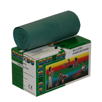 CanDo® Latex Free Exercise Band - 6 yard roll - Green - medium