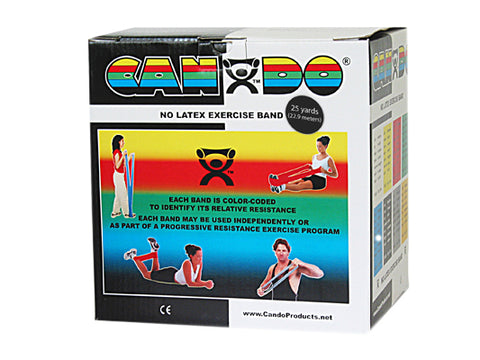 CanDo® Latex Free Exercise Band - 25 yard roll - Black - x-heavy