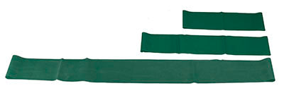 CanDo® Band Exercise Loop - 3 Piece Set (10", 15", 30"), Green - medium