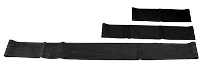 CanDo® Band Exercise Loop - 3 Piece Set (10", 15", 30"), Black - x-heavy