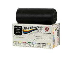 CanDo® Sup-R Band Latex-Free Exercise Band - 6-Yard Roll - Black - x-heavy