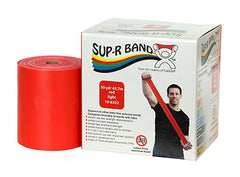 CanDo® Sup-R Band Latex-Free Exercise Band - 50-Yard Roll - Red - light