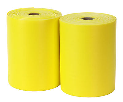 CanDo® Sup-R Band Latex-Free Exercise Band - Twin-Pak - 100 yard - (2 - 50-yard boxes) - Yellow