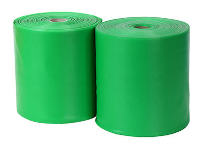 CanDo® Sup-R Band Latex-Free Exercise Band - Twin-Pak - 100 yard - (2 - 50-yard boxes) - Green
