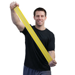 CanDo® Sup-R Band Latex-Free Exercise Band - 25-Yard Roll - Yellow - x-light