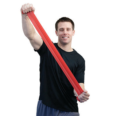 CanDo® Sup-R Band Latex-Free Exercise Band - 25-Yard Roll - Red - light