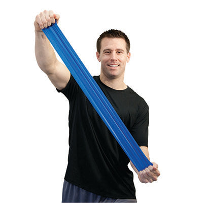 CanDo® Sup-R Band Latex-Free Exercise Band - Twin-Pak - 100 yard - (2 - 50-yard boxes) - Blue