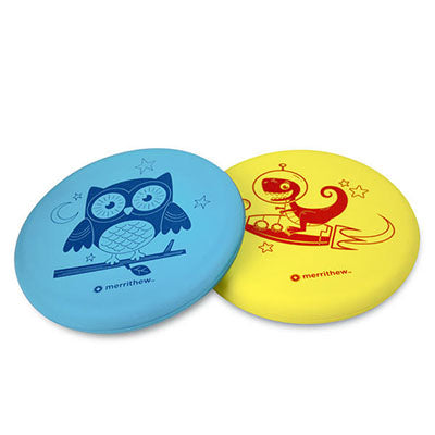 Merrithew, Flying Foam Disks, Blue and Yellow, Pack of 2