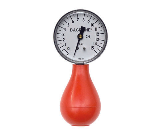 Baseline® Dynamometer - Pneumatic Squeeze Bulb - 15 PSI Capacity, with reset