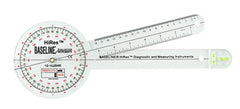 Baseline® Plastic Absolute+Axis® Goniometer - HiRes™ 360 Degree Head - 12 inch Arms